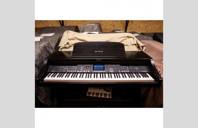 Used Technics SX-PR603 Satin Rosewood Digital Piano Complete Package (SN:KNKKA001010) - Image 1